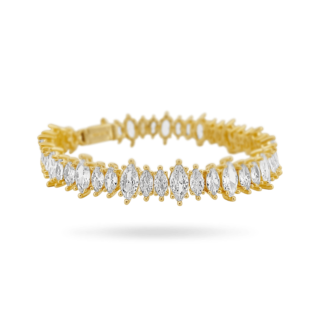 Amor Sui Marquis Bracelet Bracelets IceLink-ATL 14K Gold Plated 6" 